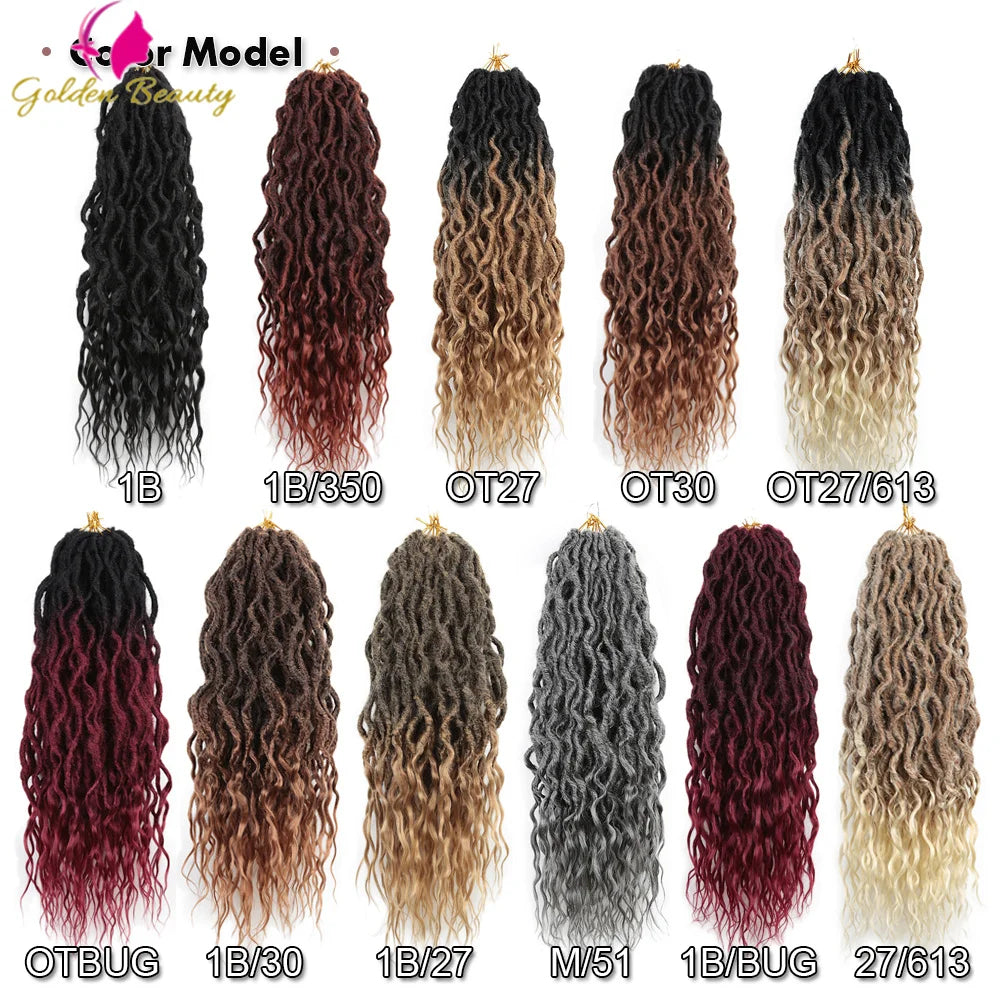 Tresses crochetées , Faux Locs